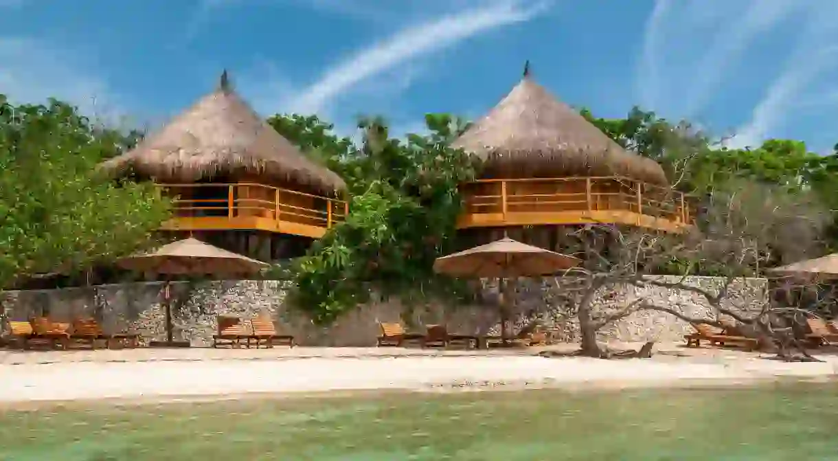 Experience barefoot luxury and Caribbean views at this mangrove-nestled resort