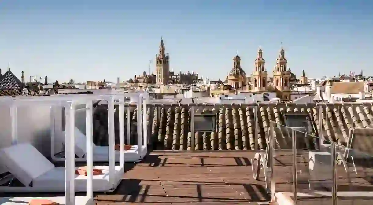 Head to the rooftop of Hotel Palacio de Villapanes for views over the city