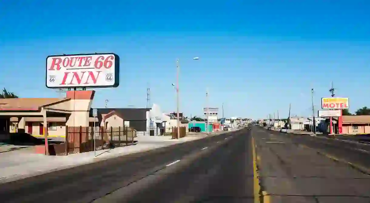 The historic Route 66 goes through Amarillo, Texas