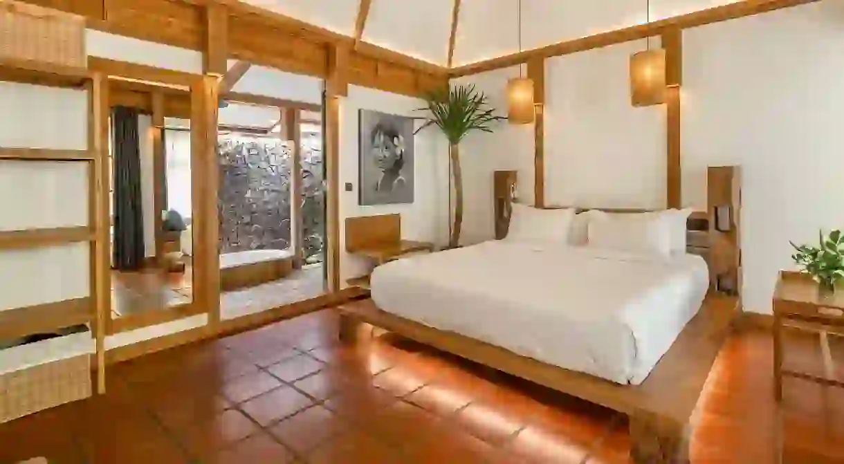 A stylish en-suite room at Kuno Villas