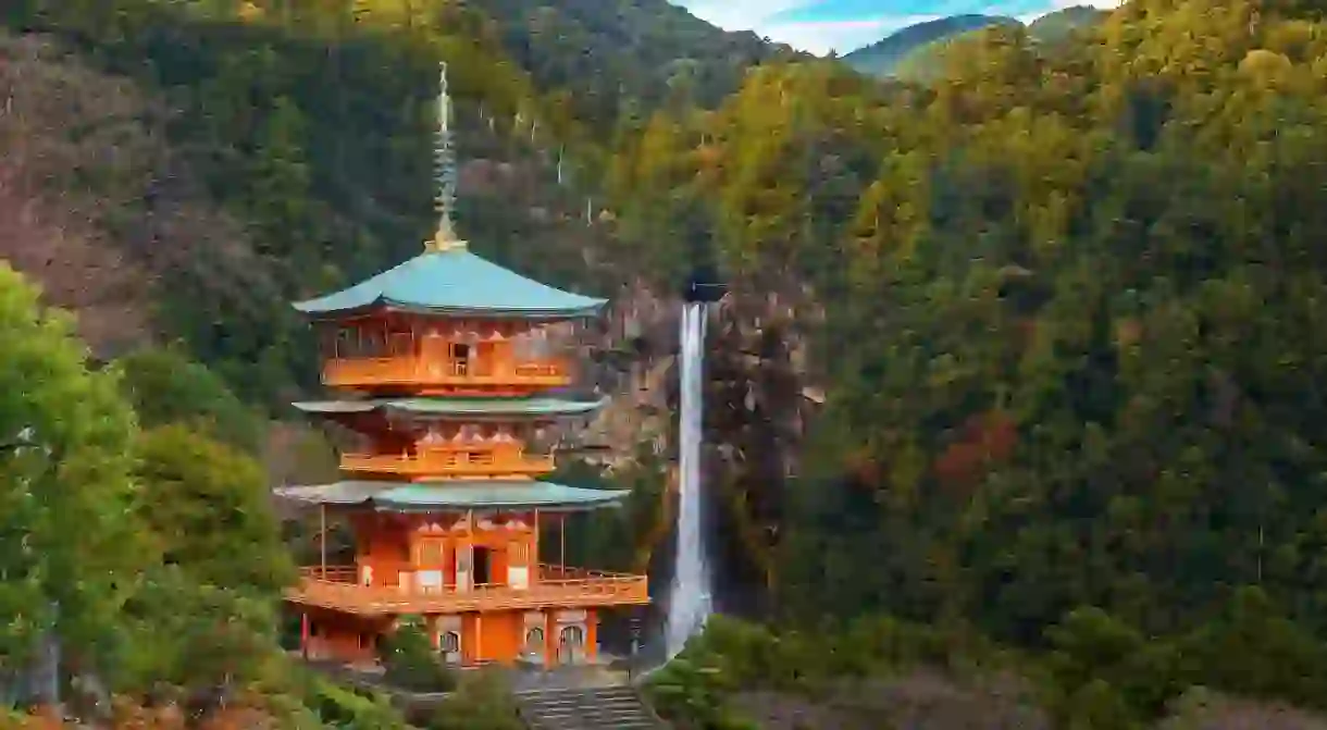 Make a pilgrimage to the majestic temple at Nachi Falls