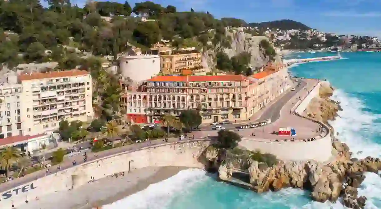 The Promenade des Anglais, overlooking the Med, is where youll find some of the best hotels in Nice