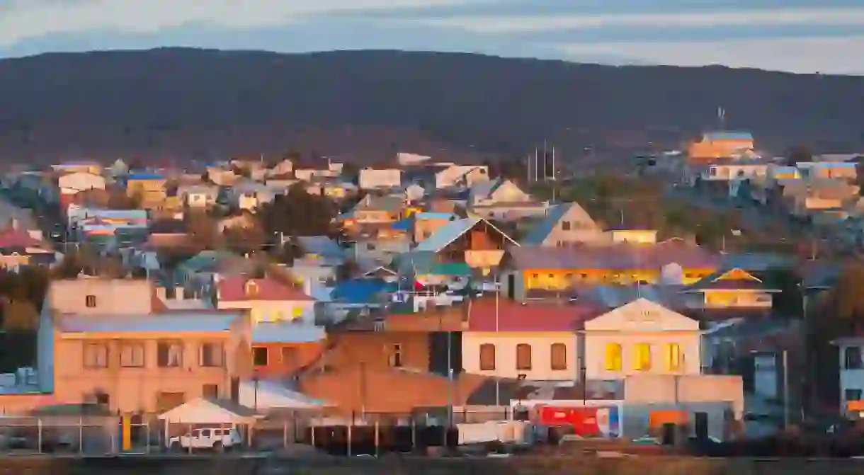 Sunrise in Punta Arenas, on the shores of the Strait of Magellan