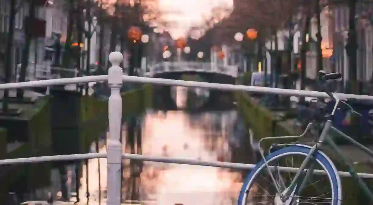 Get on your bike to best enjoy the many canals of Delft