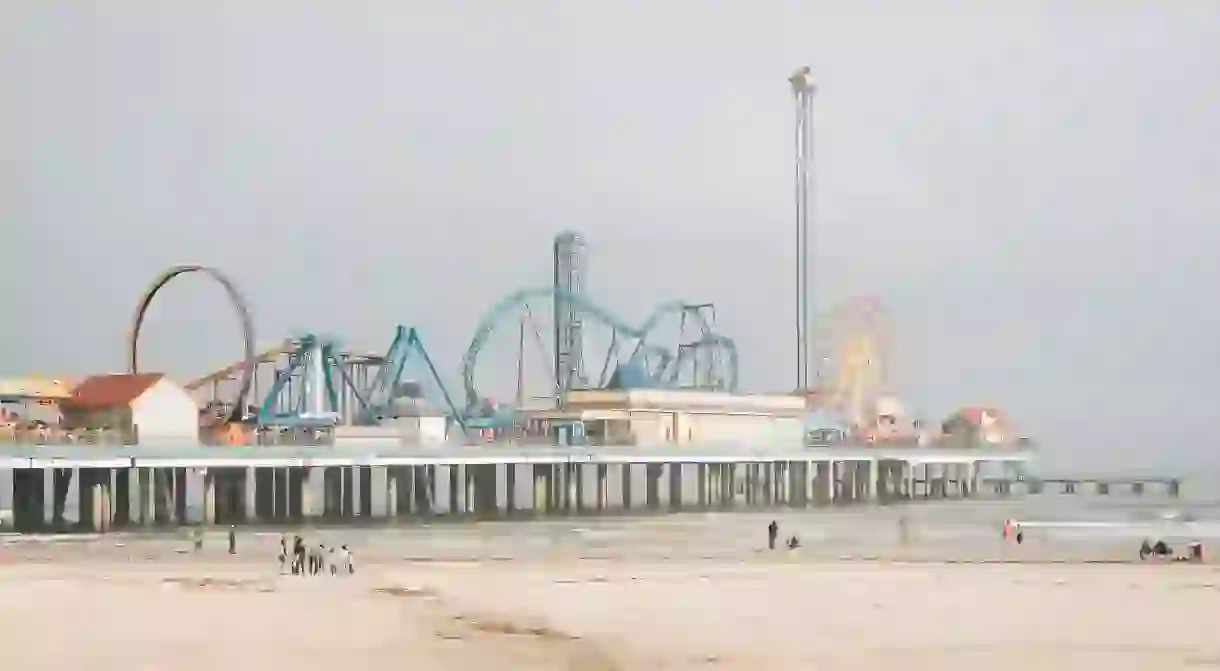 The Galveston Island Historic Pleasure Pier, in Galveston, Texas