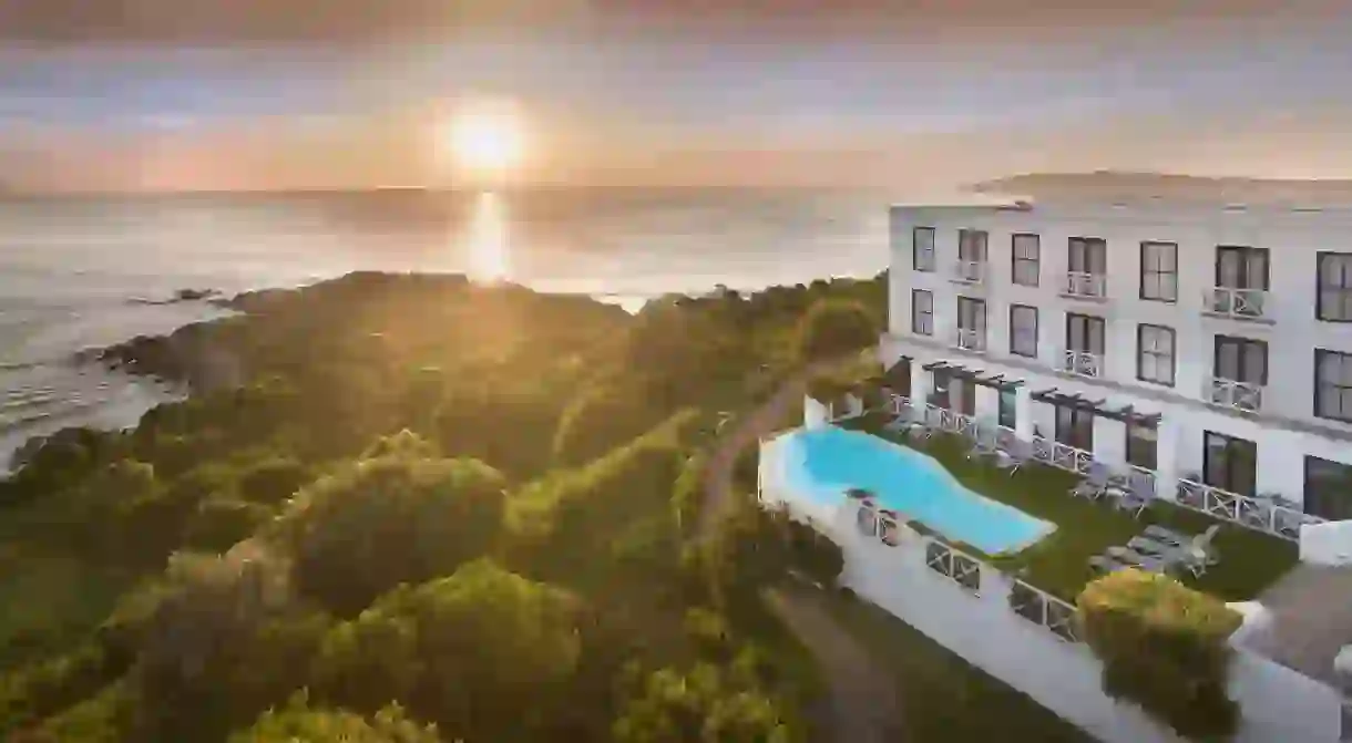 The Plettenberg Hotel overlooks the Indian Ocean