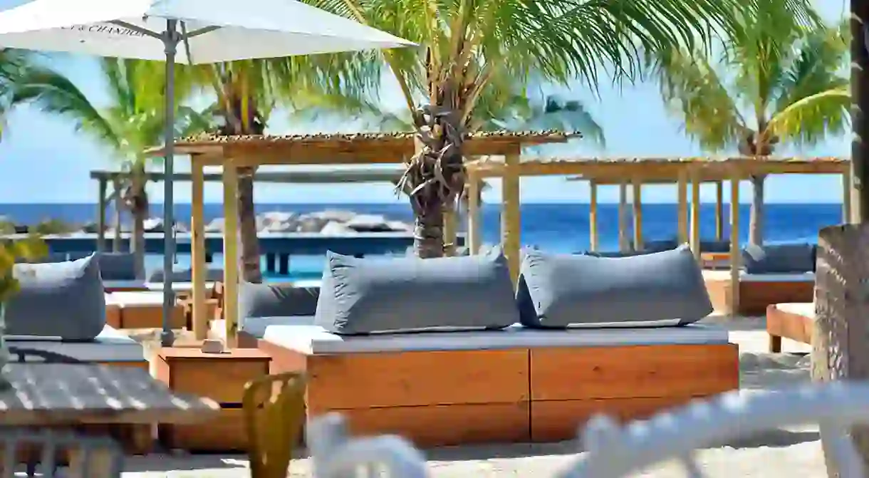 Van der Valk Kontiki Beach Resort’s Mood Beach is a relaxing place to drink and have a bite to eat