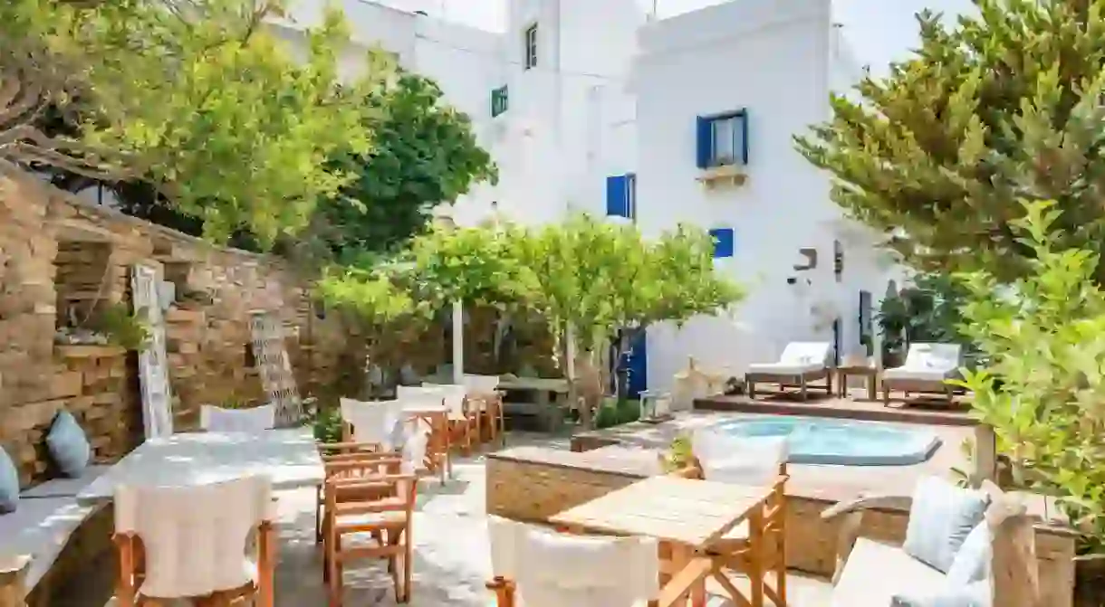 Tinos is known as a pilgrimage site, but the island is also home to white-sand beaches and picturesque villages