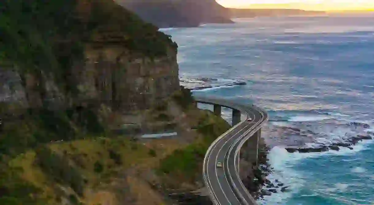 The view over Sea Cliff Bridge, Illawarra