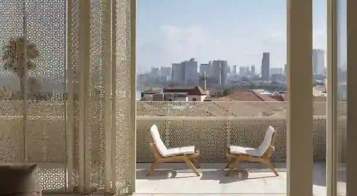 Take in the view of Tel Aviv’s skyline from your terrace at the Jaffa