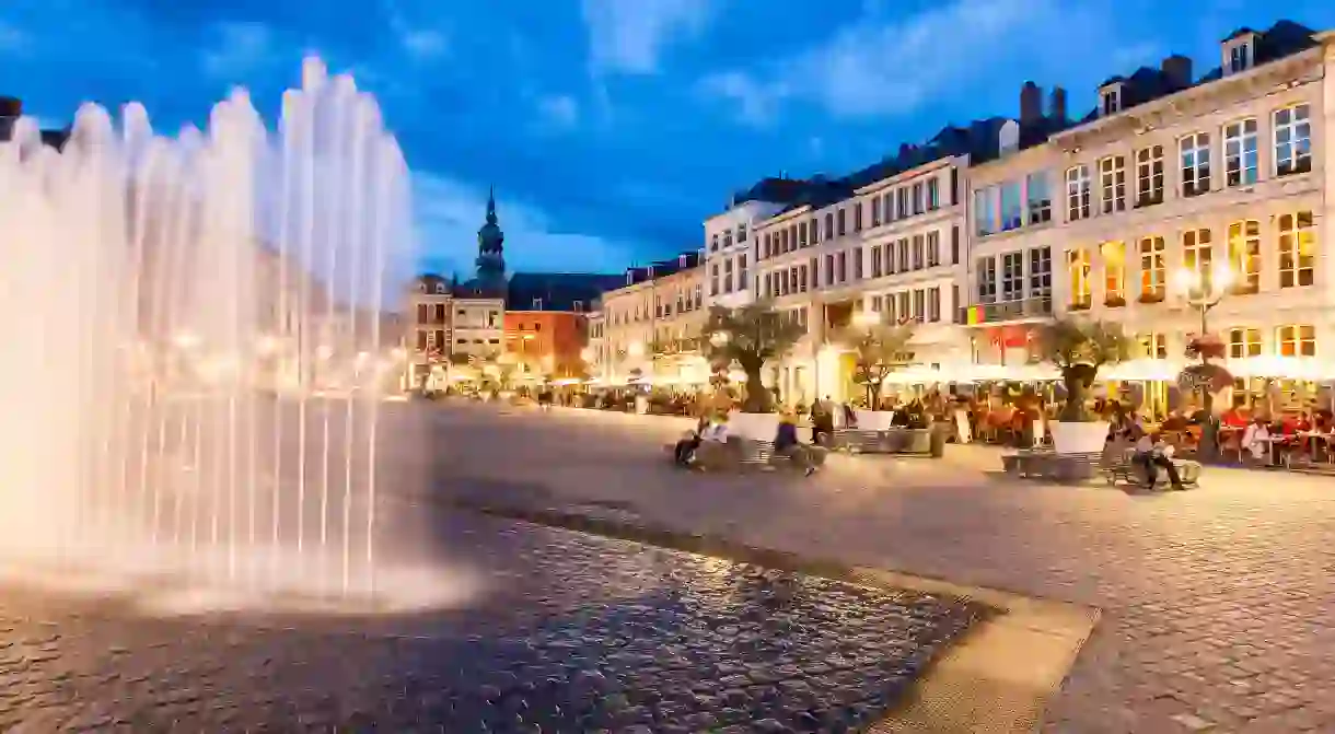 The Grand Place, Mons central square at the heart of the historic old town