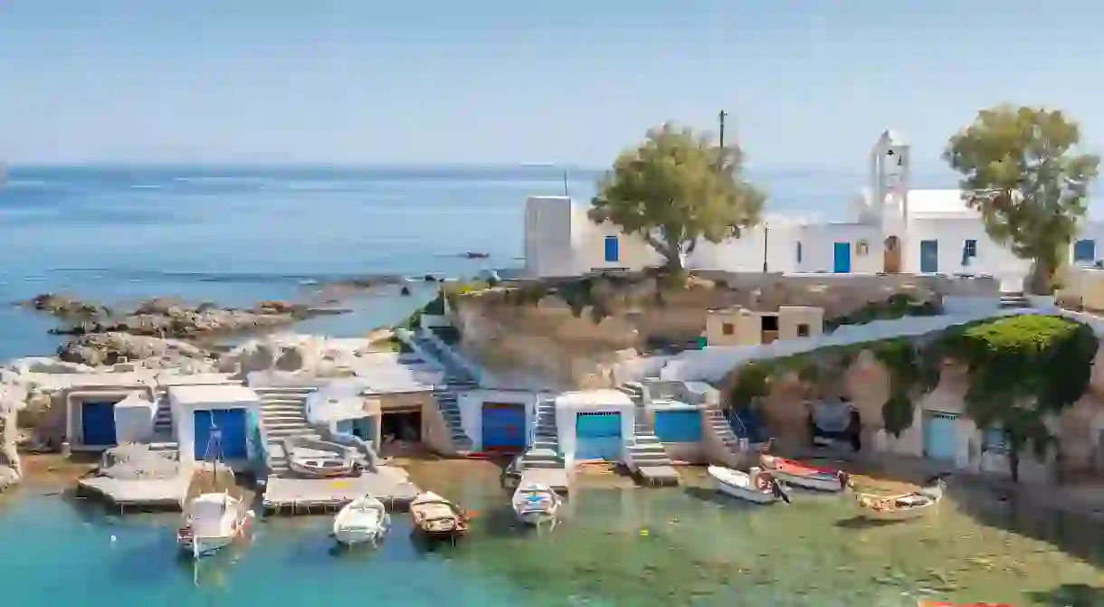 Mandraki village, on the island of Milos, is just one of many tranquil destinations in the Greek islands