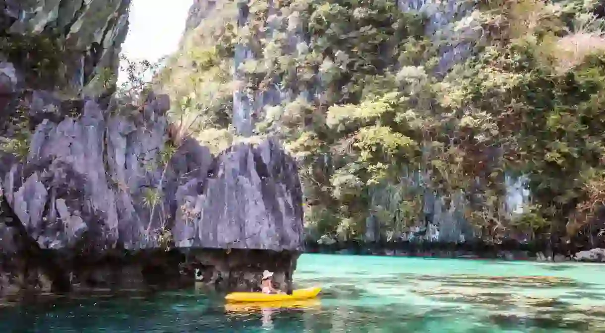 El Nido, in Palawan, is famed for its limestone cliffs, shimmering water and multicoloured coral reefs