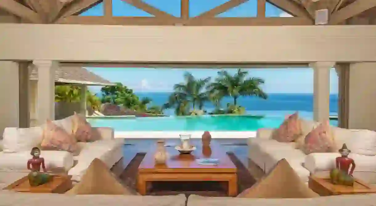 Many places to stay in Jamaica come with views like this one at Silent Waters Villa that you won’t soon forget