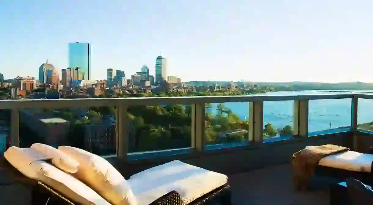 Once the Charles Street Jail, this historic stone building now houses welcoming rooms and expansive views