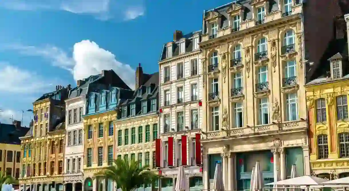 Traditional buildings in the old town of Lille