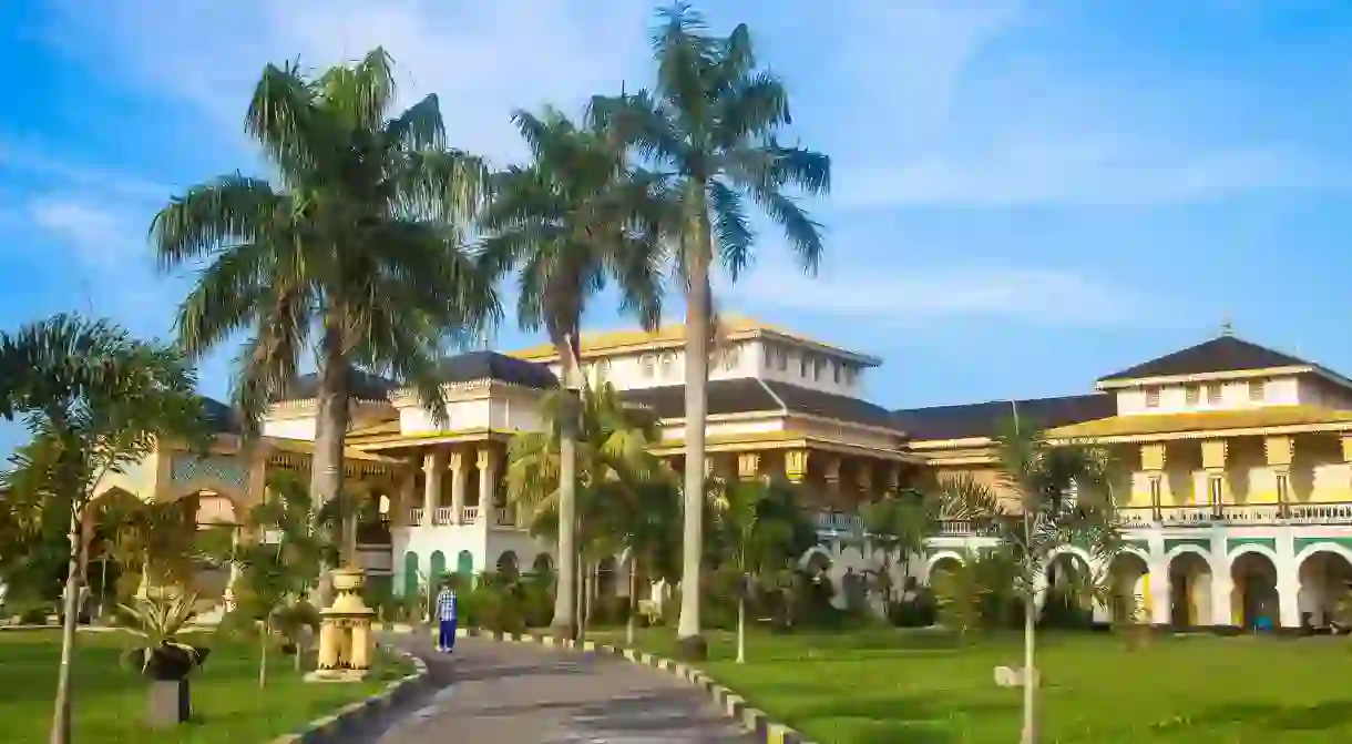 Visit the Maimoon Palace, a well-known landmark and museum, while in Medan