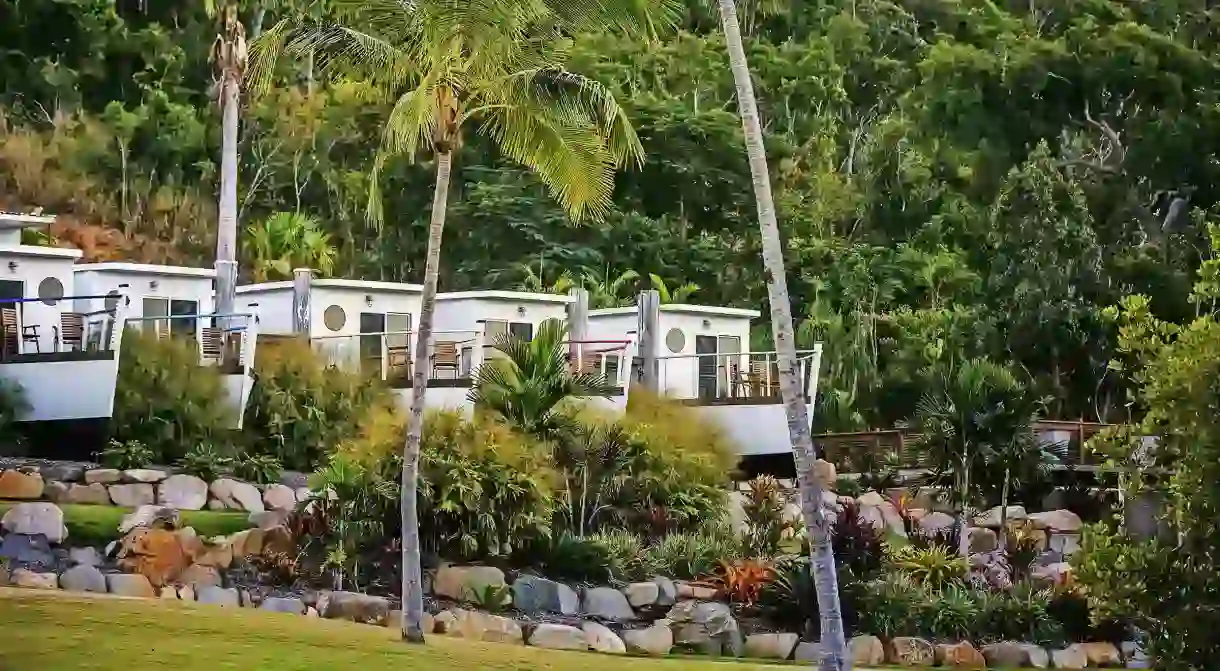 Airlie Beach has some unique accommodation, including boat bungalows at Freedom Shores