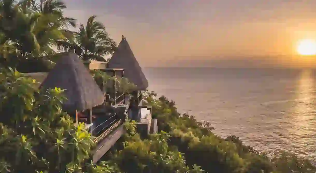 Enjoy your oceanfront view from a private infinity pool