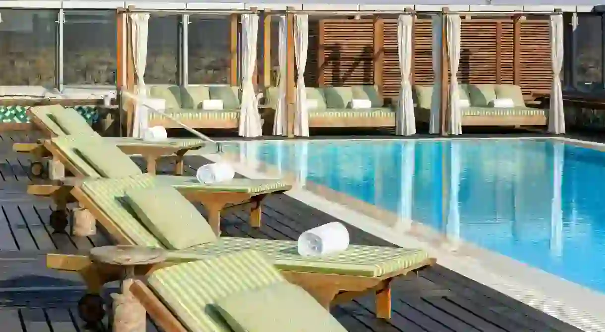 Stay at the Assila, and have access to a refreshing rooftop pool