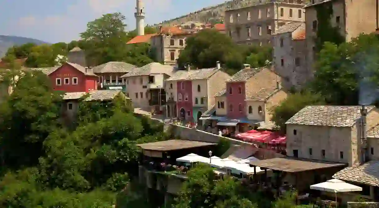 The Balkan setting of Mostar offers old town charm