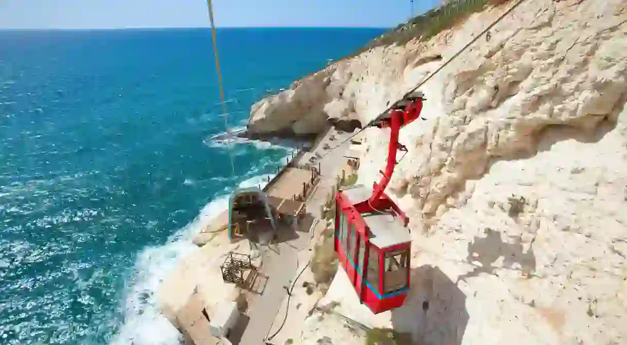 Taking the cable car down to the Rosh HaNikra grottoes affords spectacular views