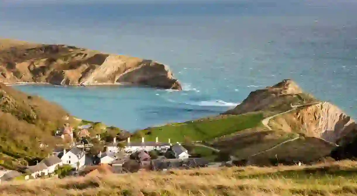 Lulworth Cove is just one of many scenic spots on the Jurassic Coast, in Dorset