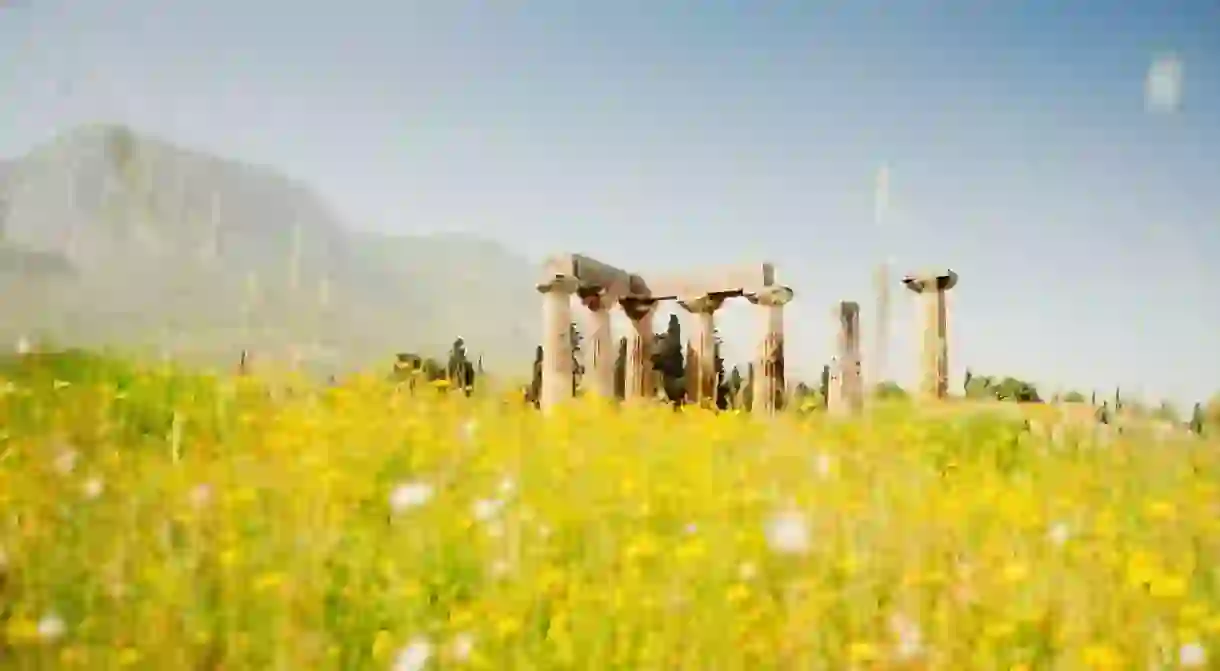 Archaeological sites, such as this one in Corinth, prove there is much to Greece beyond its beaches