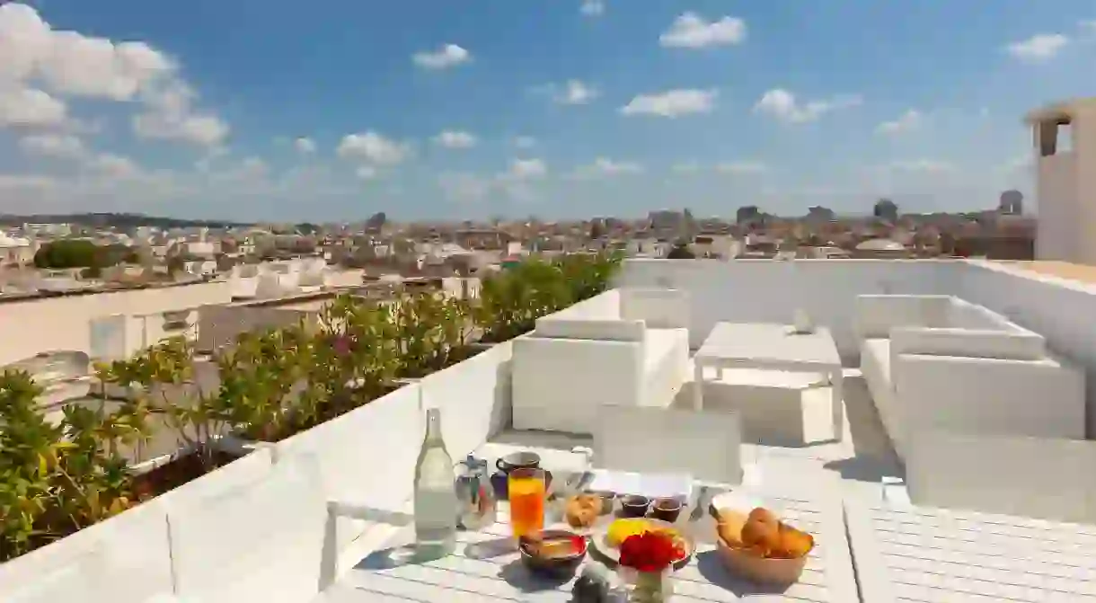 Enjoy your breakfast with a view at Dar El Jeld in Tunis