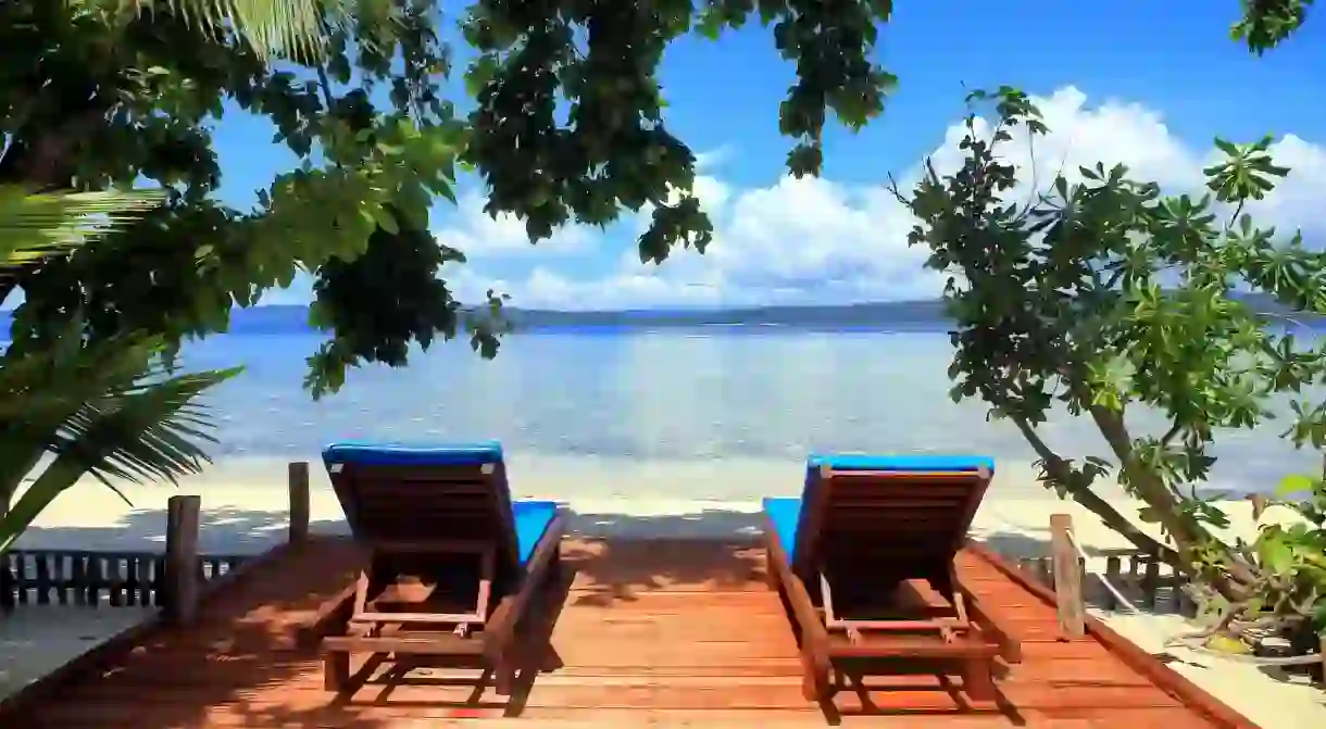 Spend your days diving or relaxing at Raja Ampat Dive Lodge