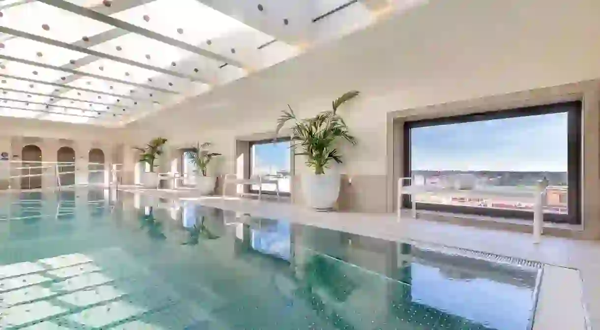 The spa at Barceló Torre de Madrid comes with spectacular views