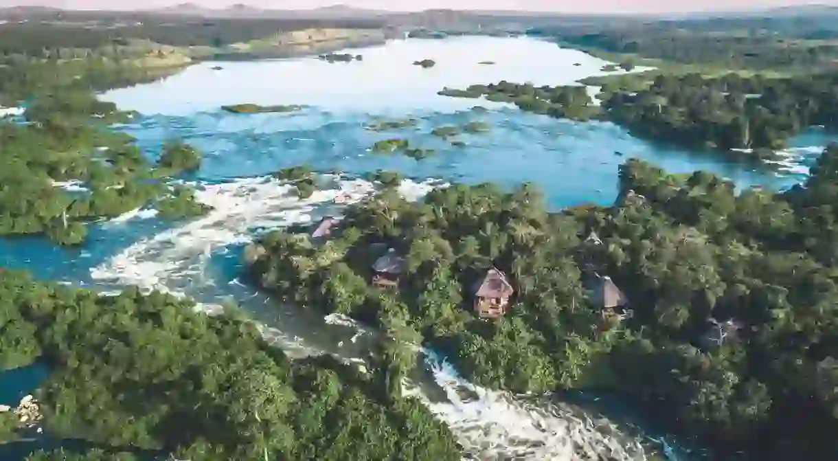 Stunning Wildwaters Lodge is accessible only by boat