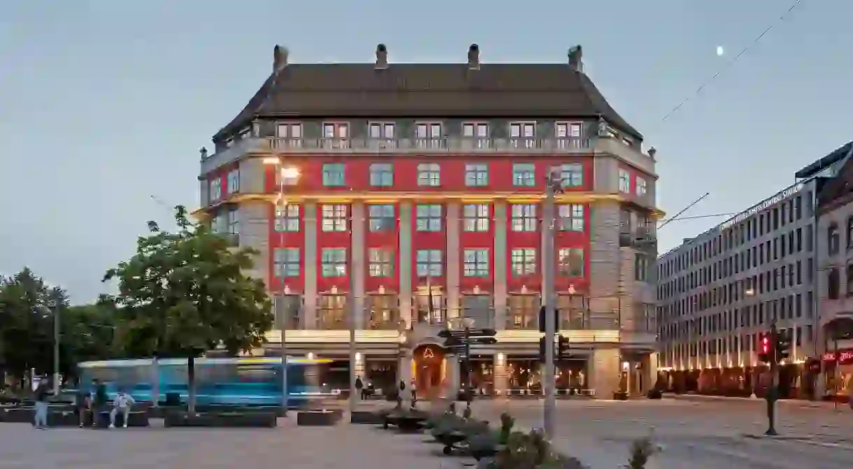 Reminiscent of the cruise ships that took hopeful Norwegians to America, the Amerikalinjen hotel features high ceilings, luxury beds and a floating bartender; pretend youre a passenger on a luxury liner before exploring central Oslo