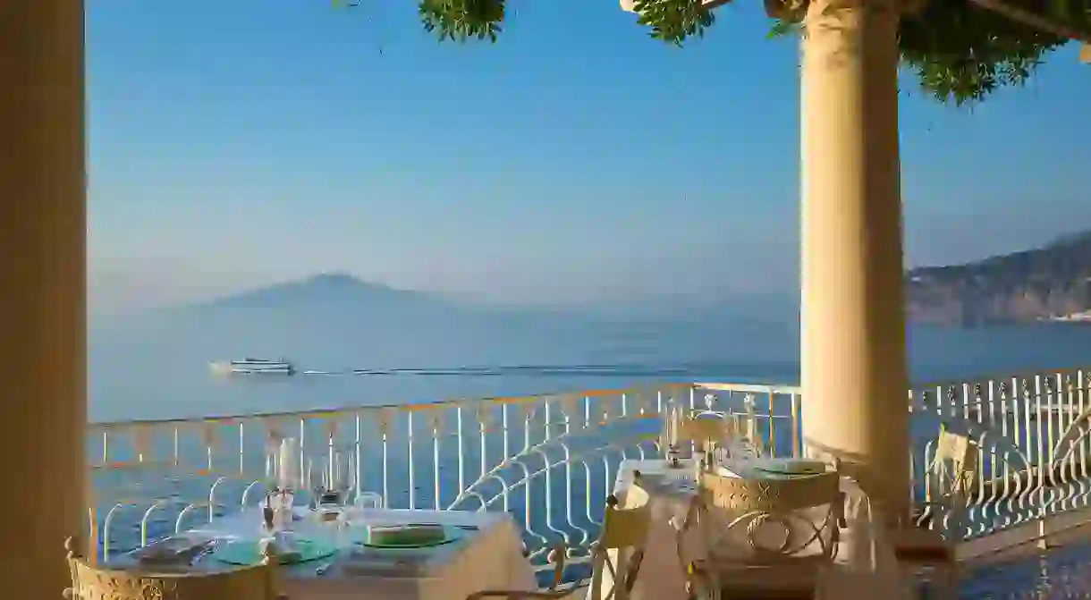 You cant beat the sea views at Bellevue Syrene, one of Sorrentos top boutique hotels