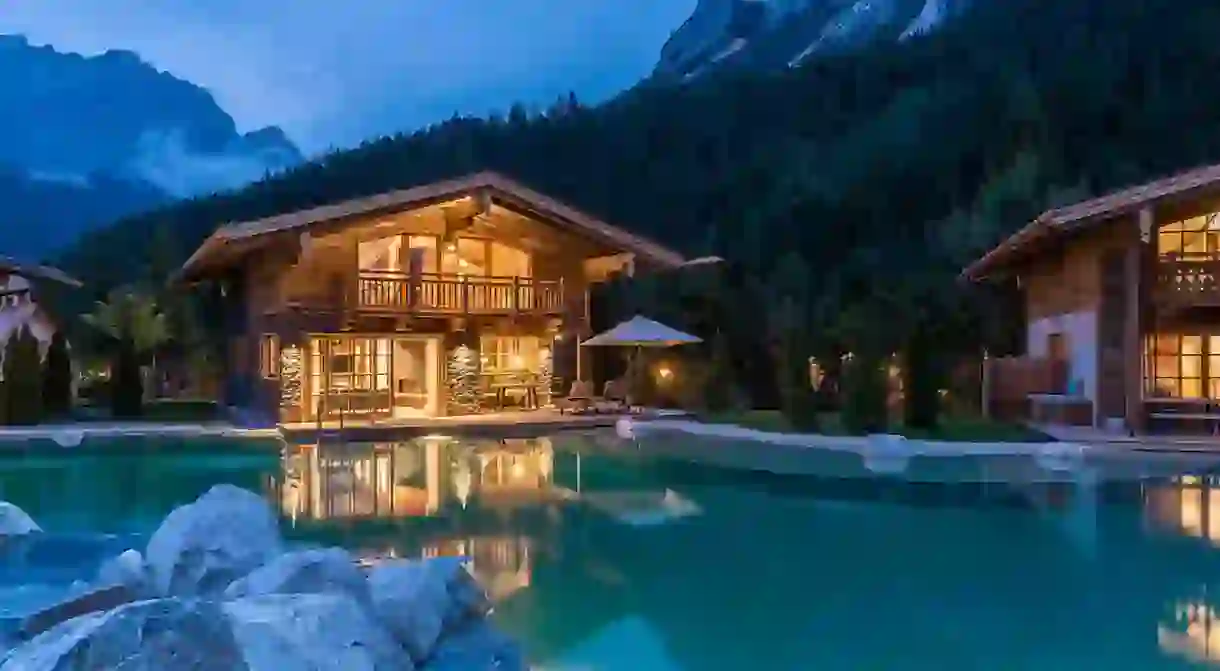 Paradise comes with a pool at Chalet Resort LaPosch in the Tyrolean mountain village of Biberwier