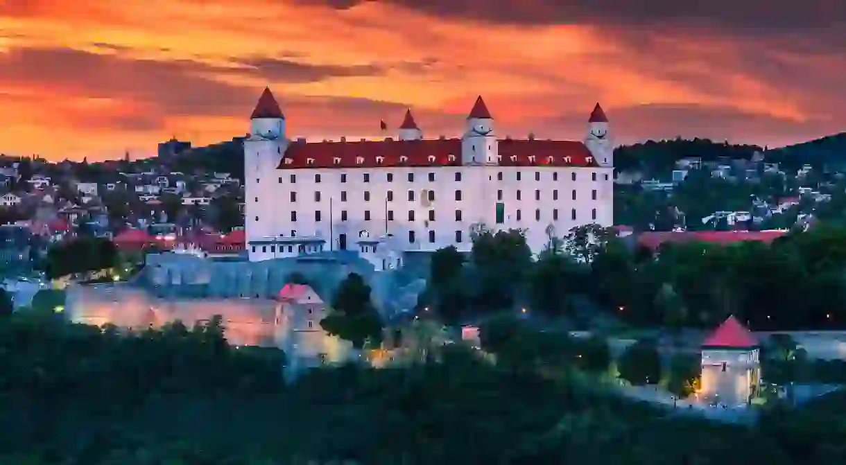 Catch a sunset overlooking Bratislava Castle on a trip to Slovakia