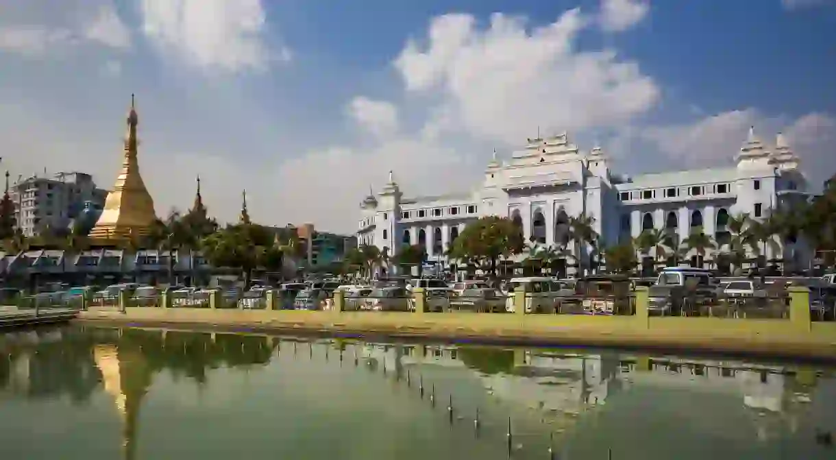 Make sure to stop by Yangon City Hall to marvel at its architecture when visiting Myanmar