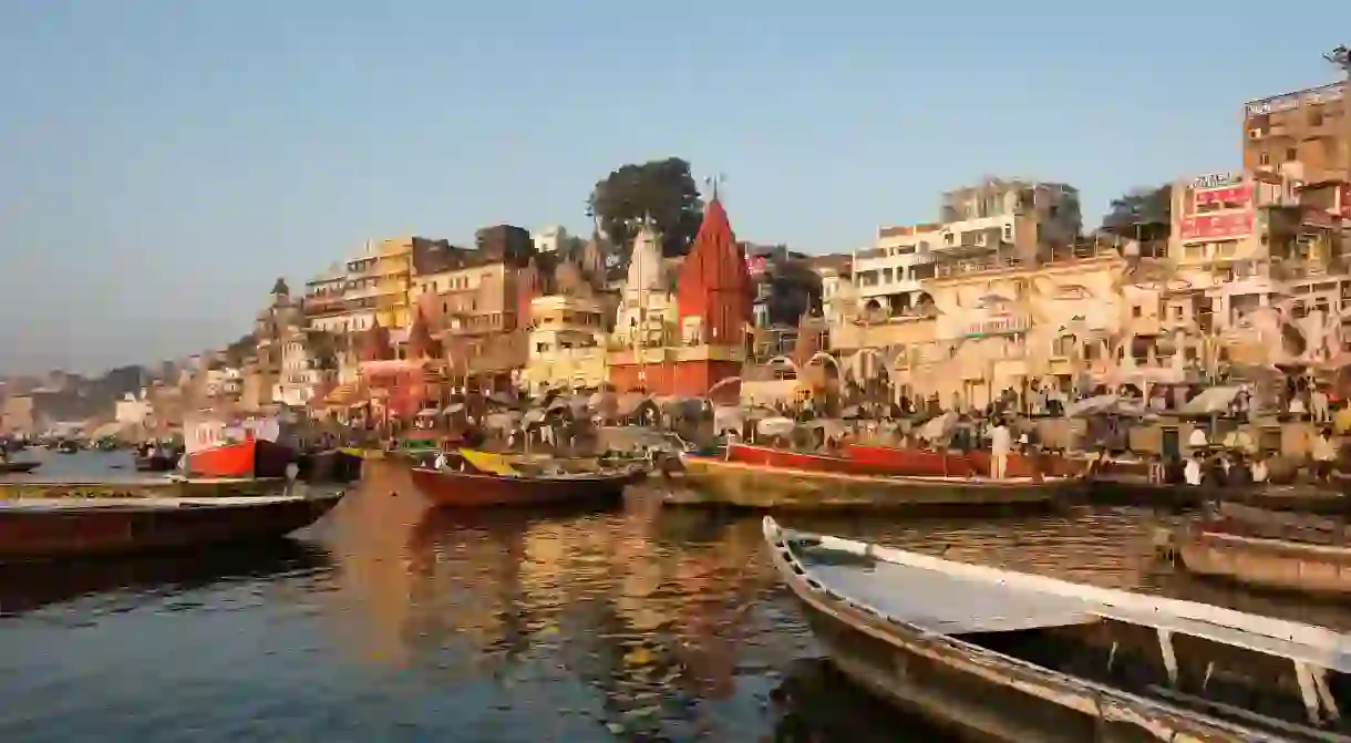 The ancient Ghats of Varanasi dazzle the senses with their holy happenings