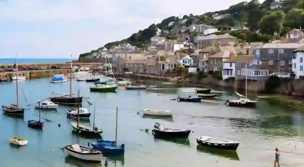 The harbour in Mousehole, Cornwall, England, UK