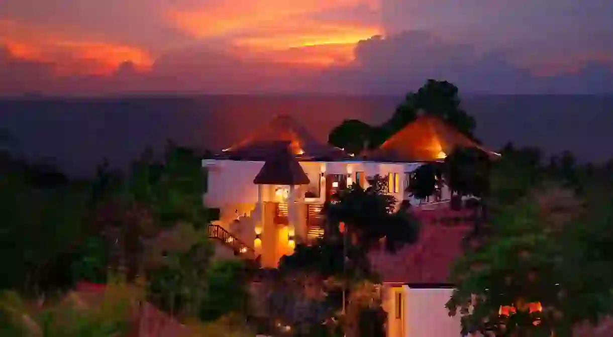 Sunset as seen from Crown Lanta Resort and Spa, one of Koh Lantas best hotels