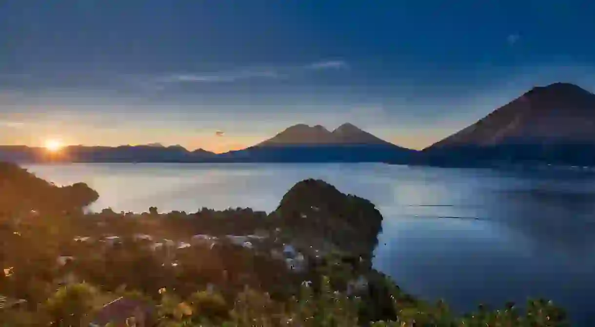 The view from the shores of Lake Atitlán is dreamy