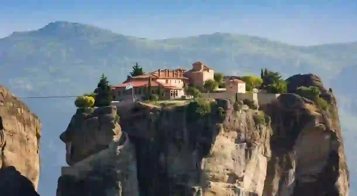 The Eastern Orthodox Holy Trinity Monastery, Meteora, Greece.