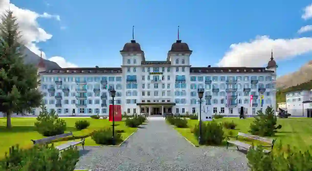 Enjoy the glitz and glamour of St Moritz from the Kempinski Grand Hotel Des Bains