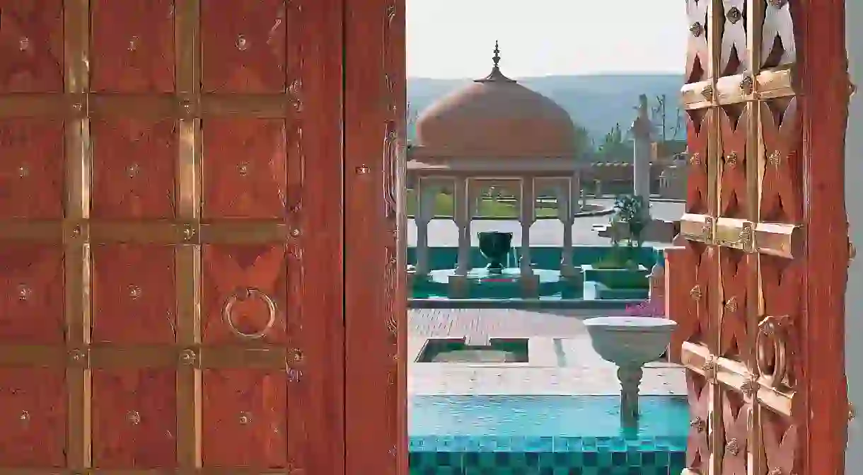 If you fancy a stay at a royal resort, the Oberoi Rajvilas in Jaipur, India, is your perfect choice