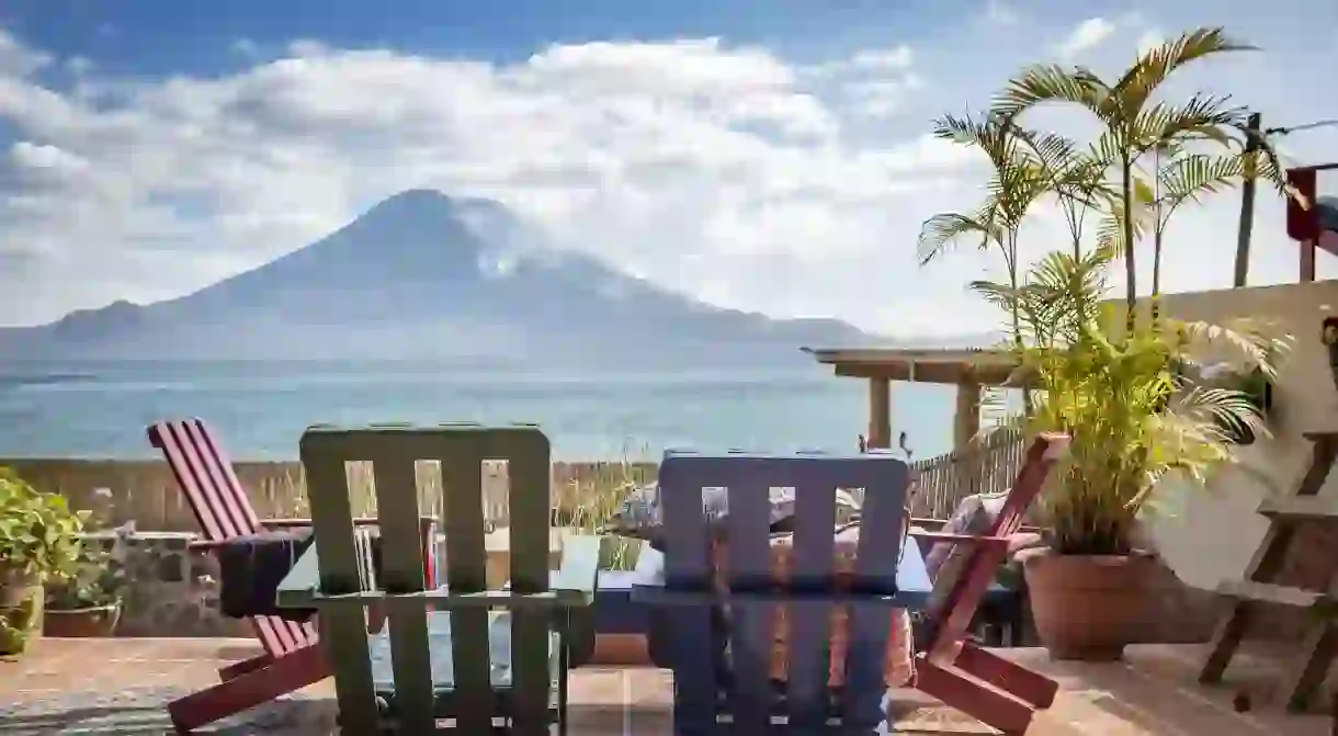 Relax and take in the beautiful Lake Atitlán views