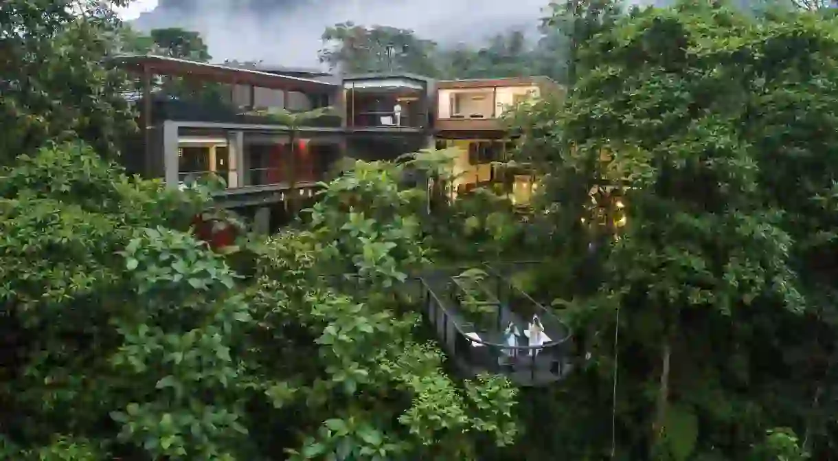 Mashpi Lodge is set in its own private reserve comprising rainforest and cloud forest