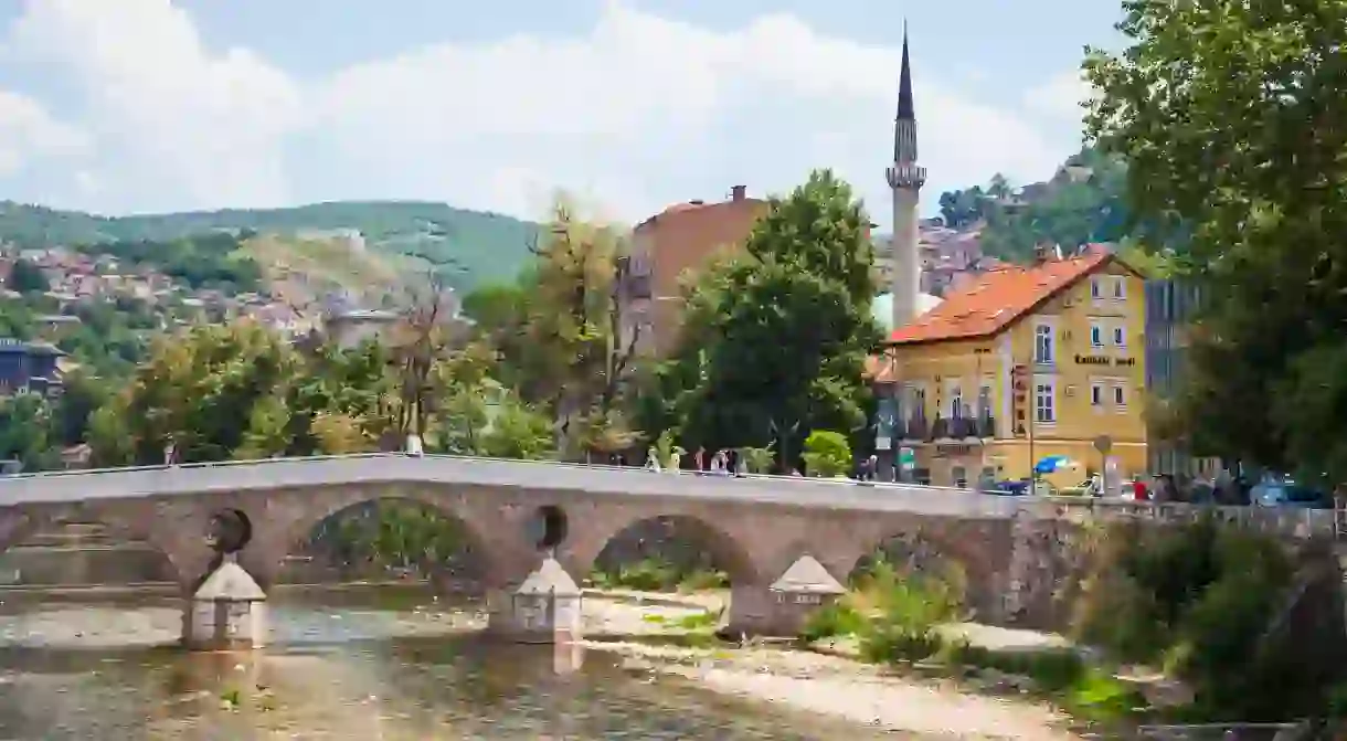 Absorb the fascinating history of Sarajevo with a walk along the Latin Bridge