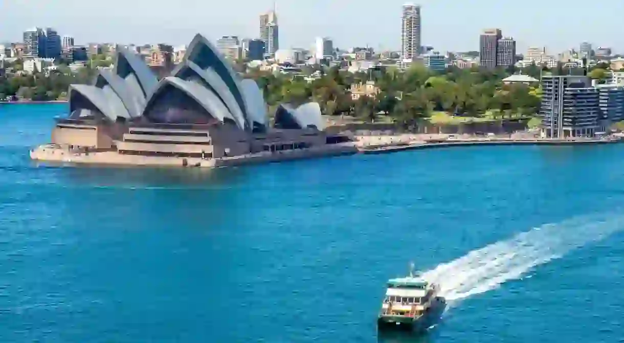 Public transport ferry in Sydney Harbour