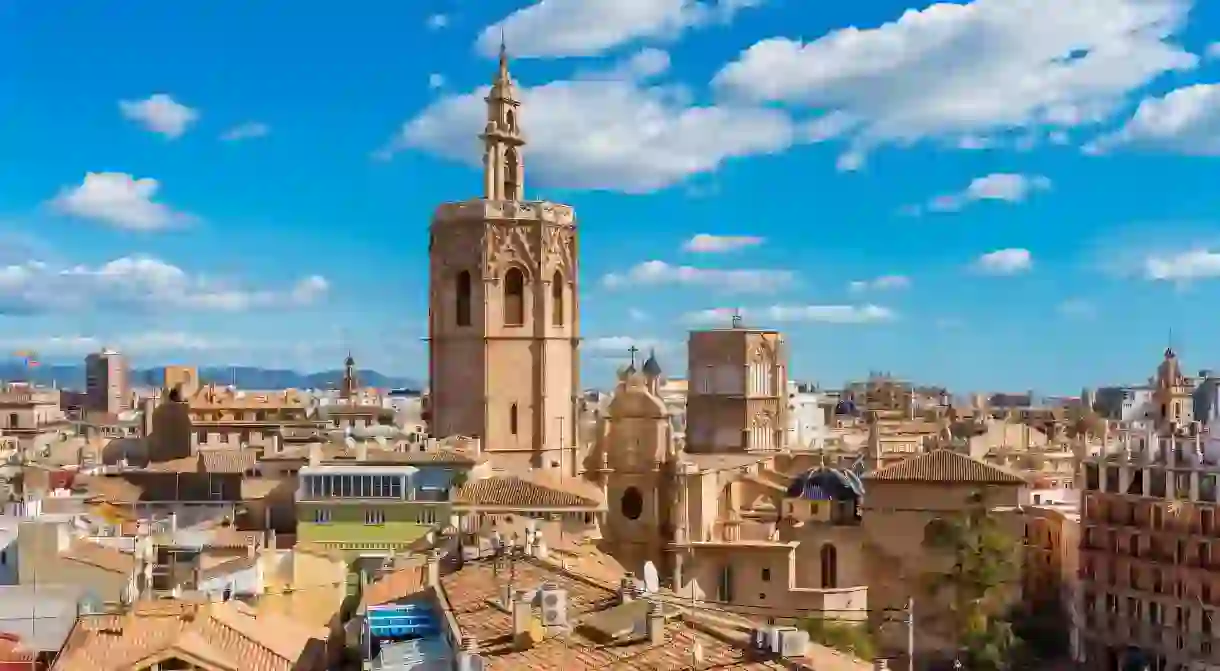 Enjoy fabulous views over the dramatic skyline of Valencia, Spain, from many hotel rooftop terraces