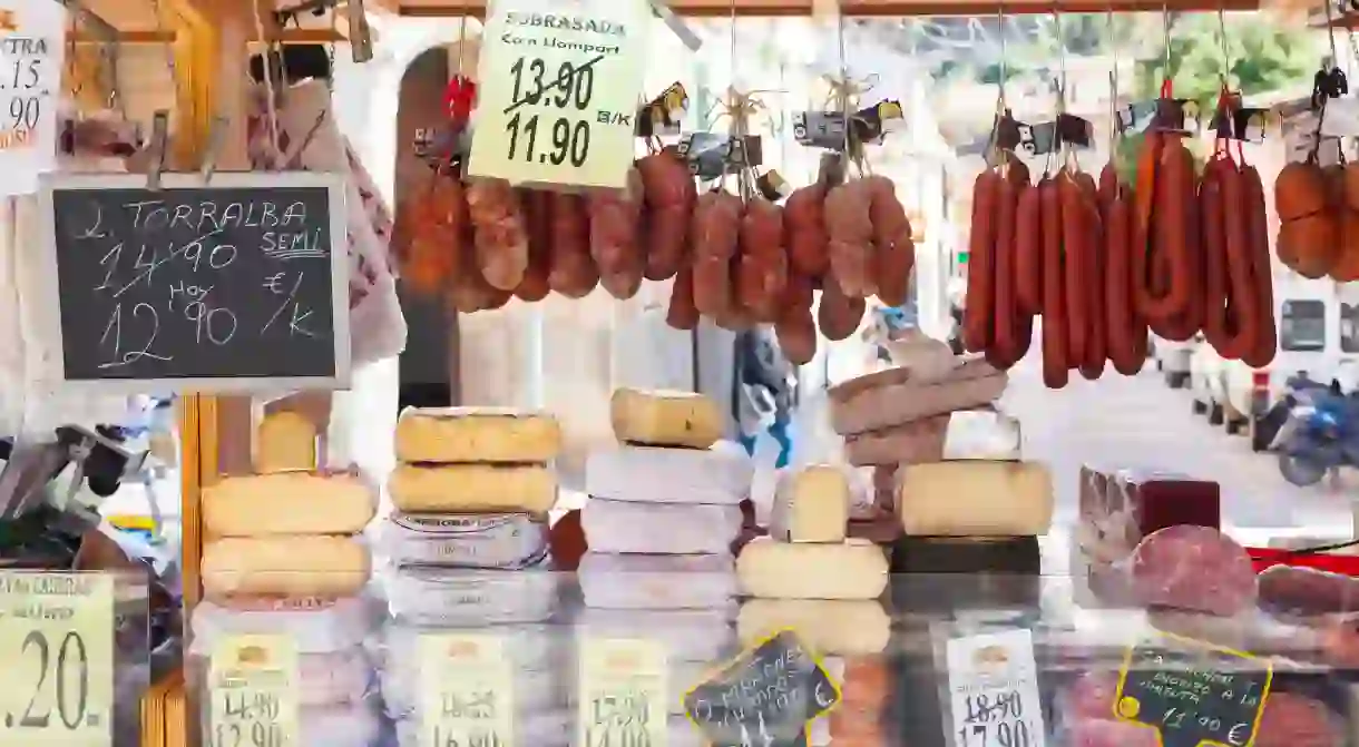 Cured meats and cheeses are a speciality on the Balearic Islands